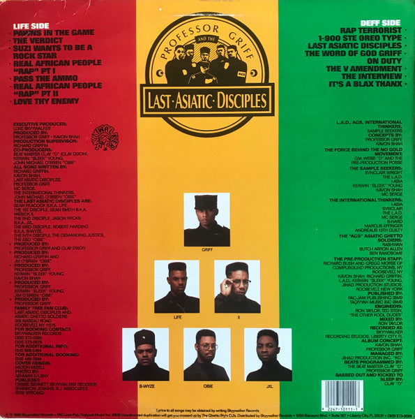 Professor Griff And The Last Asiatic Disciples : Pawns In The Game (LP, Album)
