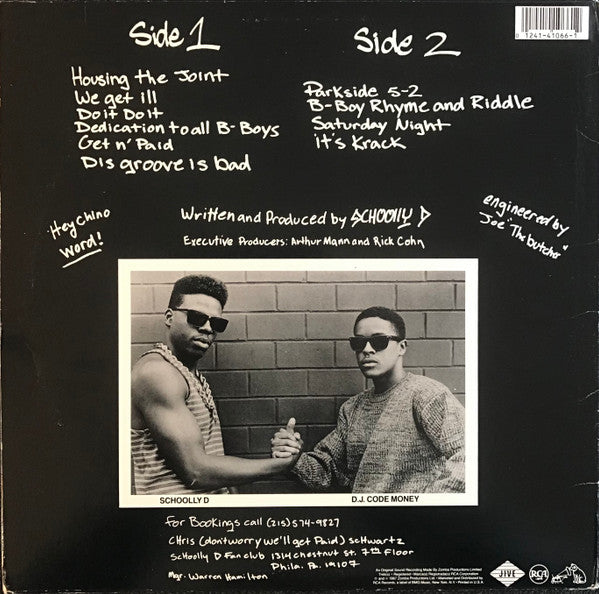 Schoolly D : Saturday Night! • The Album (LP, Album, RE)