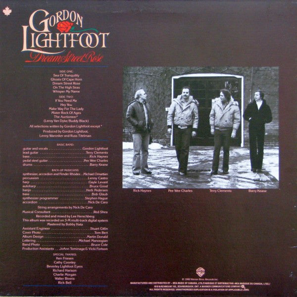 Gordon Lightfoot : Dream Street Rose (LP, Album)