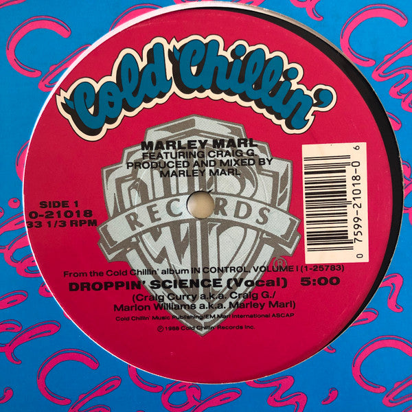 Marley Marl Featuring Craig G : Droppin' Science (12", All)