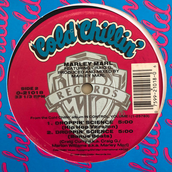 Marley Marl Featuring Craig G : Droppin' Science (12", All)