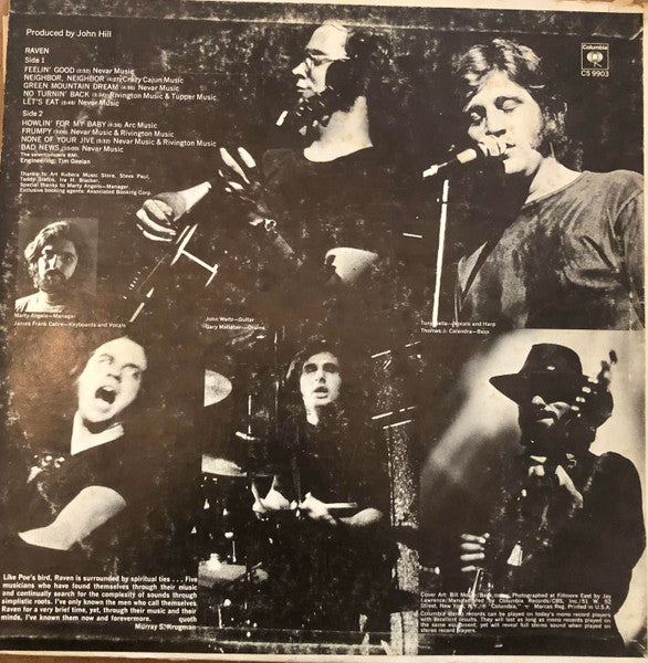 Raven (8) : Raven (LP, Album, Pit)