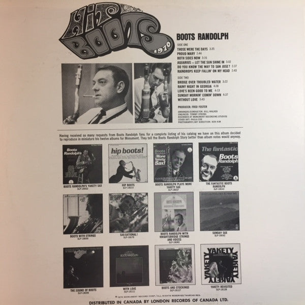 Boots Randolph : Hit Boots  (LP)