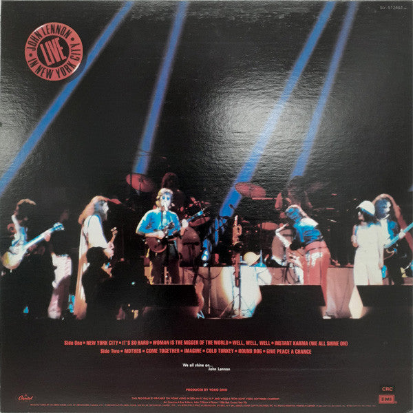 John Lennon : Live In New York City (LP, Album, Club)