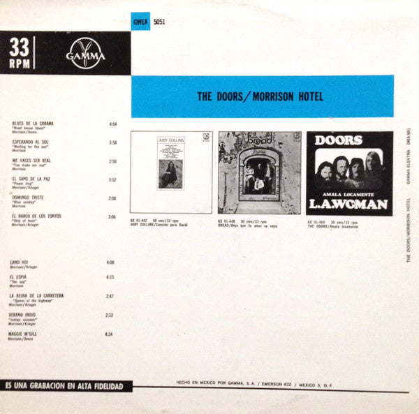 The Doors : Morrison Hotel (LP, Album)